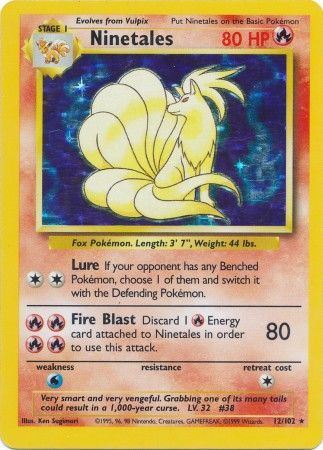 Ninetales (12/102) [Base Set Unlimited] | Cracking-Singles