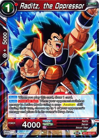 Raditz, the Oppressor [BT7-003] | Cracking-Singles