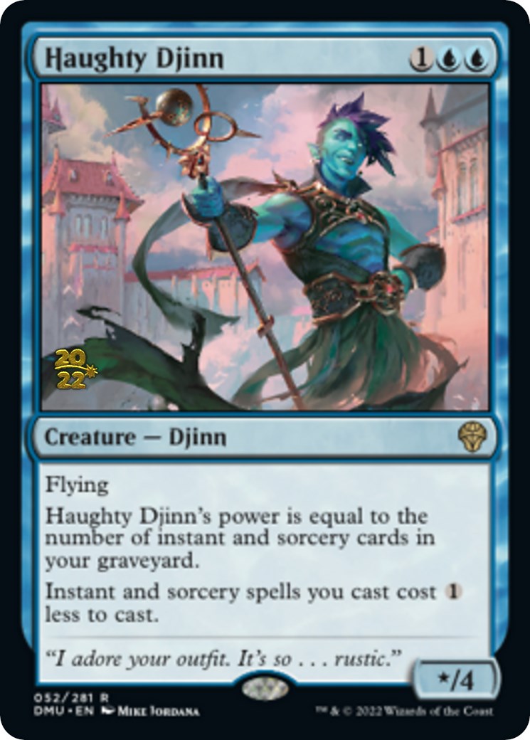 Haughty Djinn [Dominaria United Prerelease Promos] | Cracking-Singles