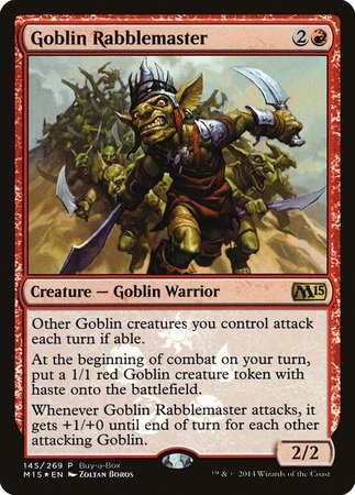 Goblin Rabblemaster [Magic 2015 Promos] | Cracking-Singles