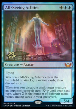 All-Seeing Arbiter [Streets of New Capenna Prerelease Promos] | Cracking-Singles