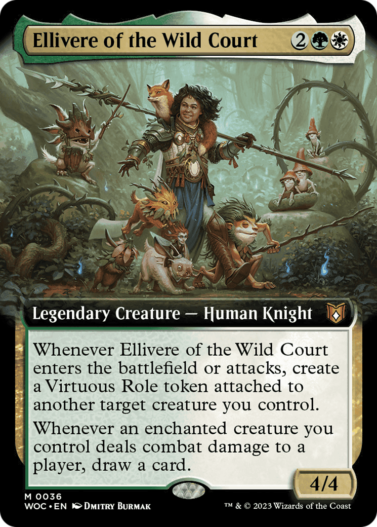 Ellivere of the Wild Court (Extended Art) [Wilds of Eldraine Commander] | Cracking-Singles