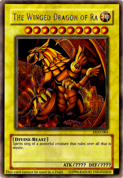 The Winged Dragon of Ra [DOD-001] Prismatic Secret Rare | Cracking-Singles