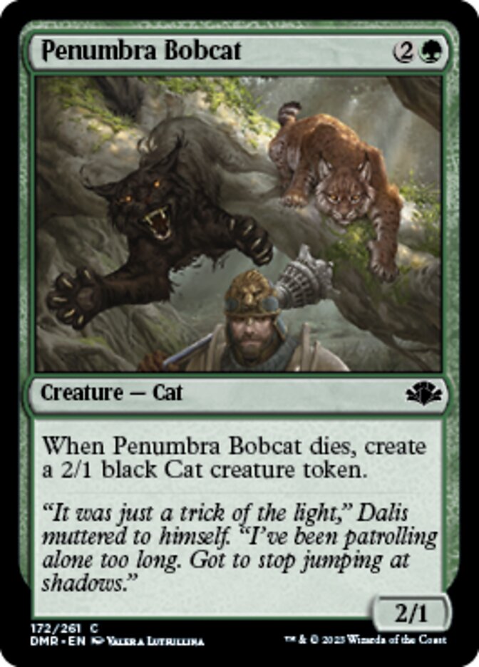 Penumbra Bobcat [Dominaria Remastered] | Cracking-Singles