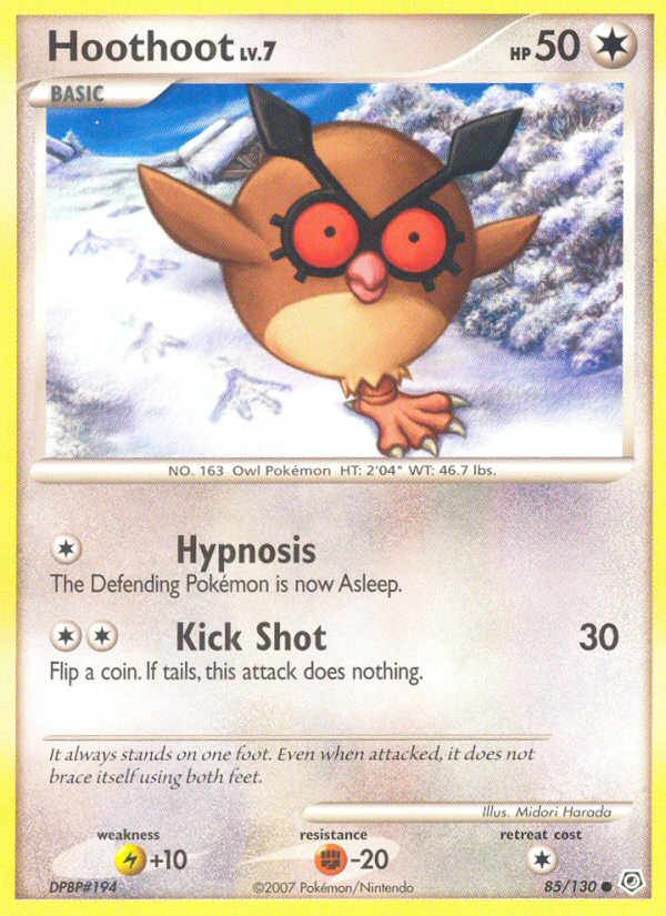 Hoothoot (85/130) [Diamond & Pearl: Base Set] | Cracking-Singles