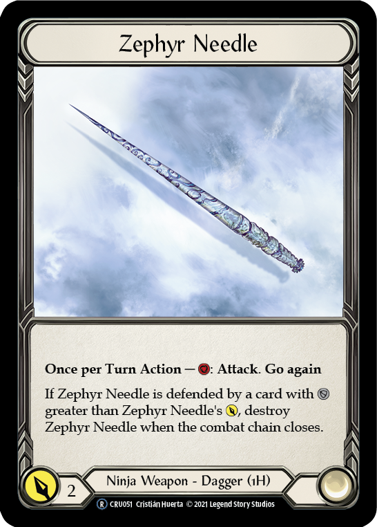 Zephyr Needle (Rainbow Foil) [CRU051-RF] Unlimited Rainbow Foil | Cracking-Singles