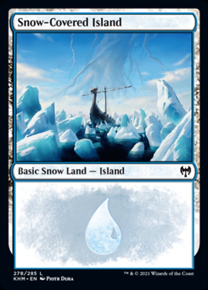 Snow-Covered Island (278) [Kaldheim] | Cracking-Singles