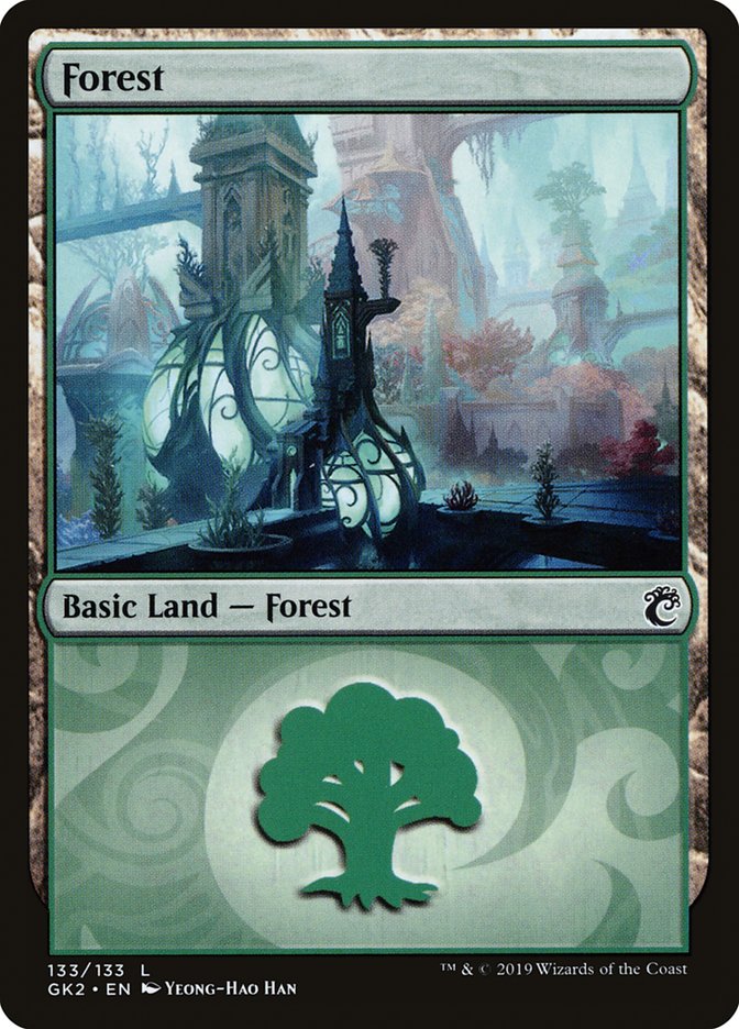 Forest (133) [Ravnica Allegiance Guild Kit] | Cracking-Singles