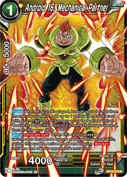 Android 16, Mechanical Partner (Rare) [BT13-113] | Cracking-Singles