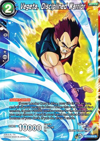 Vegeta, Disciplined Warrior [BT11-054] | Cracking-Singles