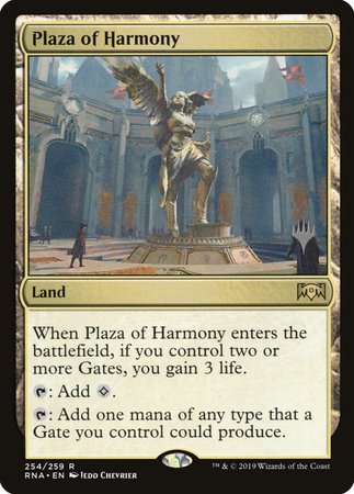 Plaza of Harmony [Ravnica Allegiance Promos] | Cracking-Singles