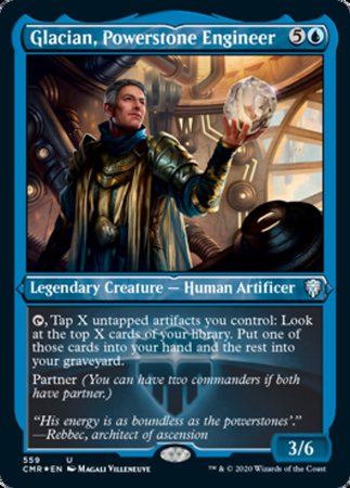 Glacian, Powerstone Engineer (Foil Etched) [Commander Legends] | Cracking-Singles