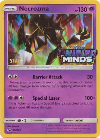 Necrozma (SM204) (Staff Prerelease Promo) [Sun & Moon: Black Star Promos] | Cracking-Singles