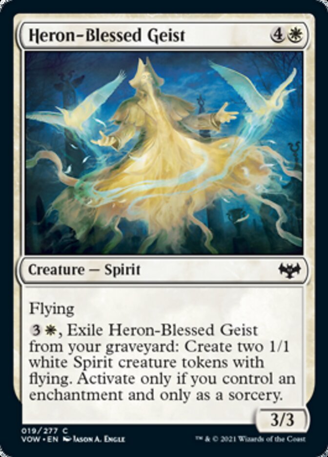 Heron-Blessed Geist [Innistrad: Crimson Vow] | Cracking-Singles