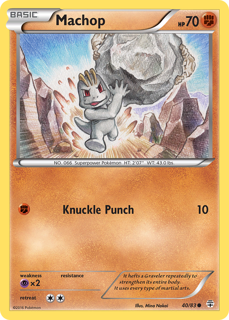 Machop (40/83) [XY: Generations] | Cracking-Singles