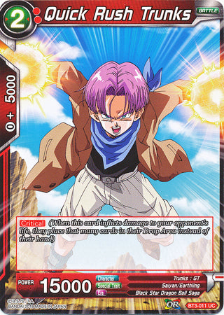 Quick Rush Trunks [BT3-011] | Cracking-Singles