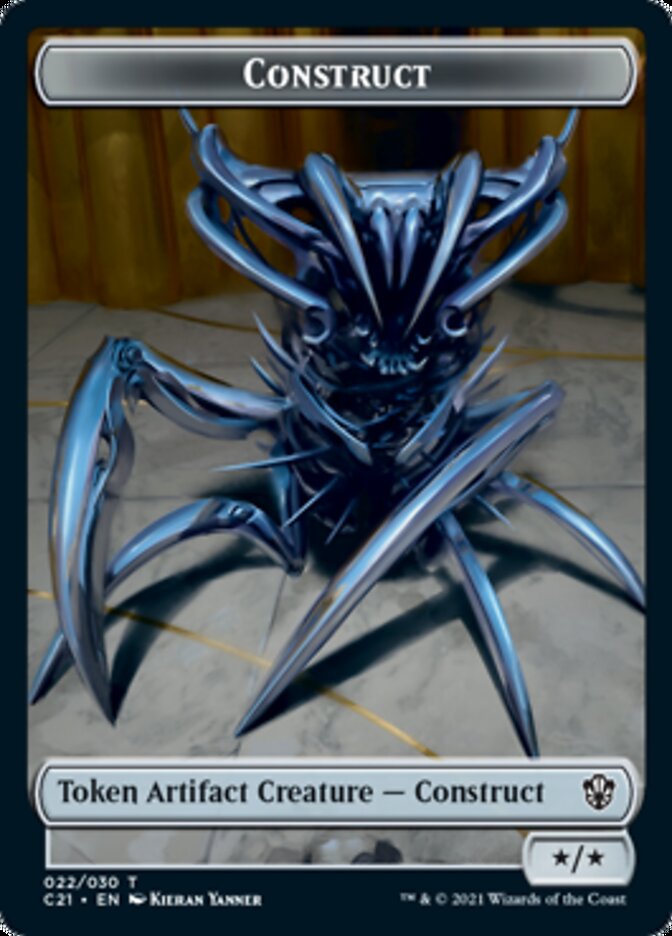 Construct // Treasure Token [Commander 2021 Tokens] | Cracking-Singles