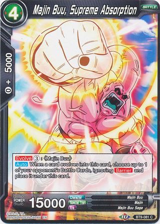 Majin Buu, Supreme Absorption [BT9-081] | Cracking-Singles