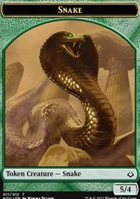 Snake // Zombie Double-sided Token [Hour of Devastation Tokens] | Cracking-Singles