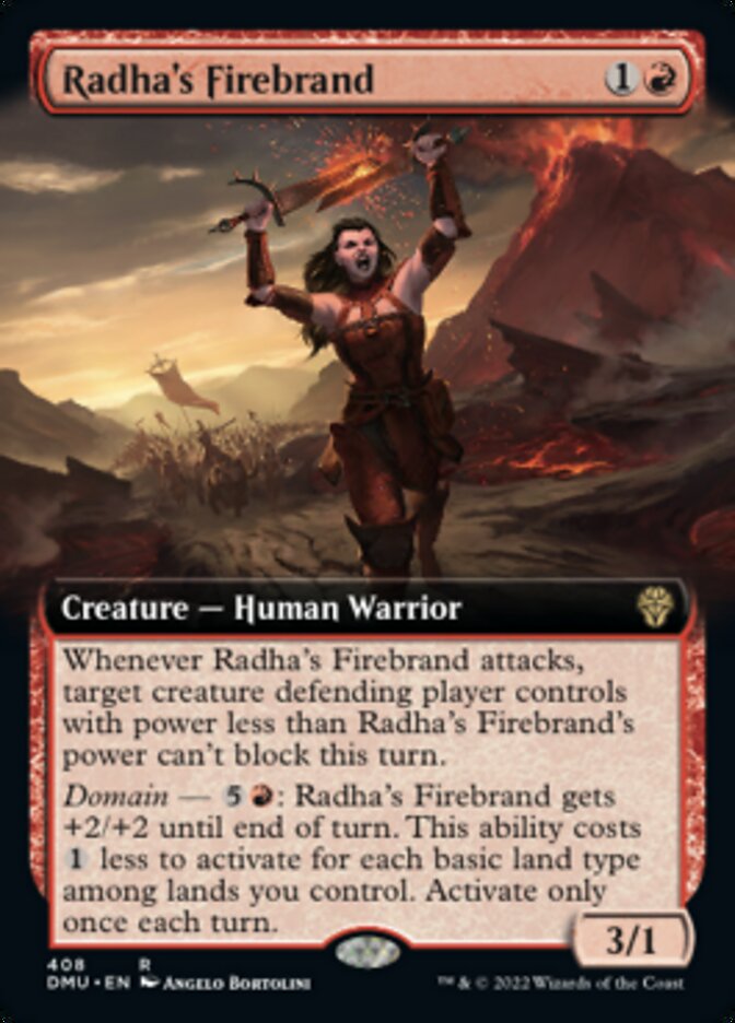 Radha's Firebrand (Extended Art) [Dominaria United] | Cracking-Singles