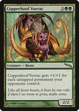 Copperhoof Vorrac [Mirrodin] | Cracking-Singles