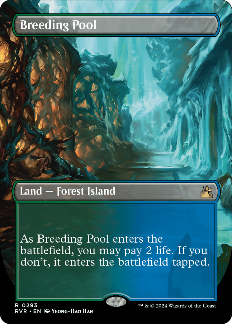 Breeding Pool (Borderless) [Ravnica Remastered] | Cracking-Singles