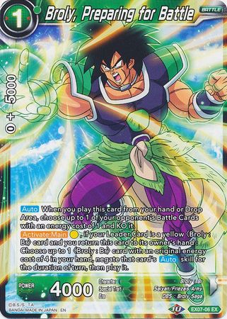 Broly, Preparing for Battle [EX07-06] | Cracking-Singles