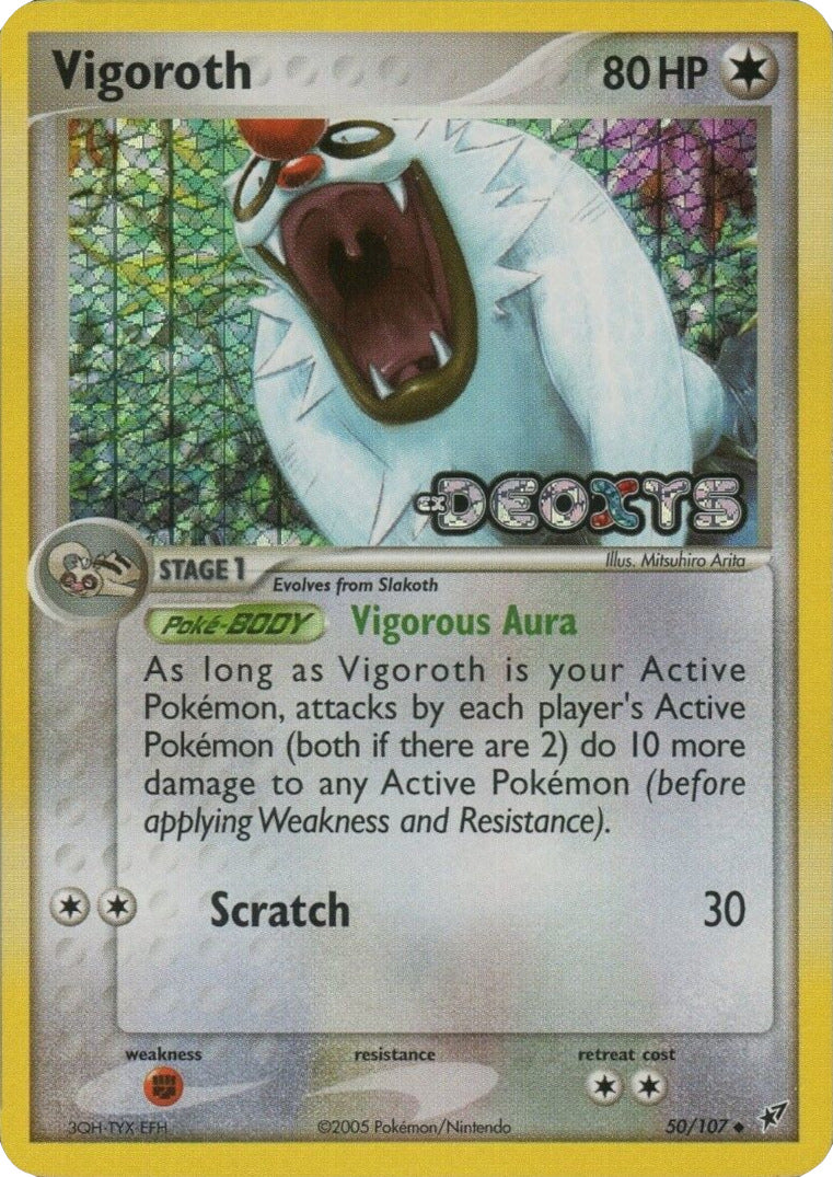 Vigoroth (50/107) (Stamped) [EX: Deoxys] | Cracking-Singles