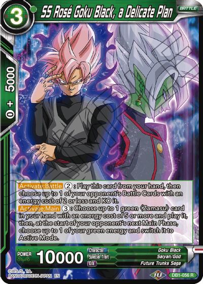 SS Rose Goku Black, a Delicate Plan (Reprint) (DB1-056) [Battle Evolution Booster] | Cracking-Singles