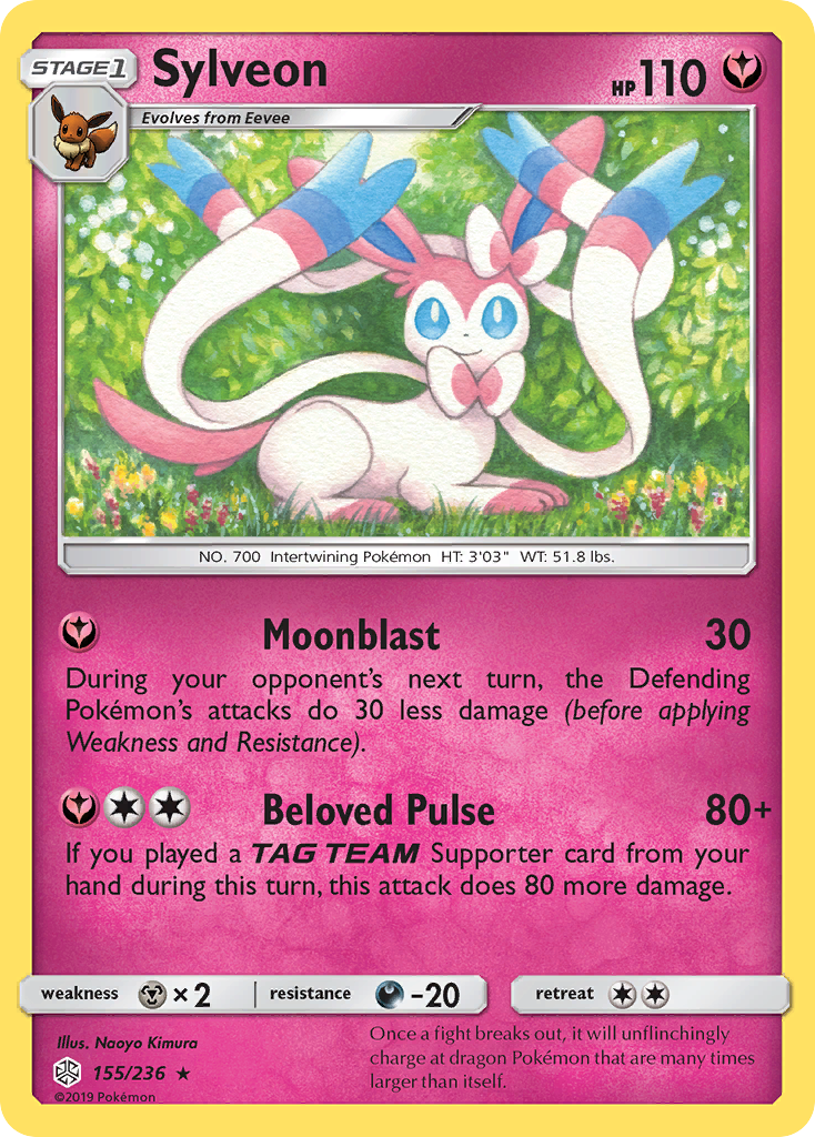 Sylveon (155/236) [Sun & Moon: Cosmic Eclipse] | Cracking-Singles