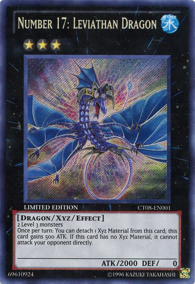 Number 17: Leviathan Dragon [CT08-EN001] Secret Rare | Cracking-Singles