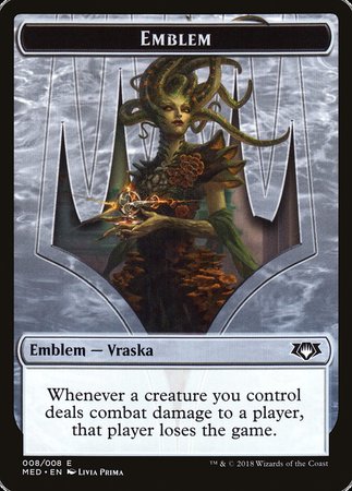 Emblem - Vraska, Golgari Queen [Mythic Edition Tokens] | Cracking-Singles