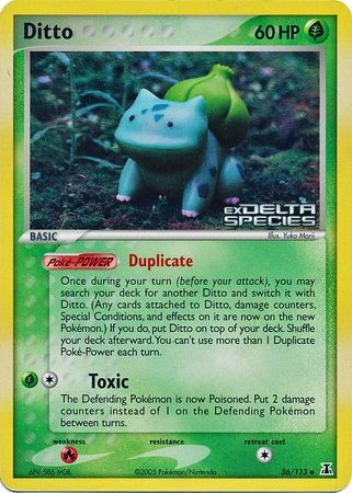 Ditto (36/113) (Stamped) [EX: Delta Species] | Cracking-Singles