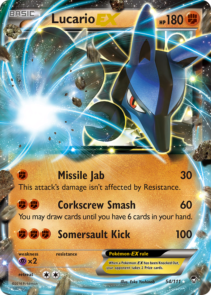 Lucario EX (54/111) [XY: Furious Fists] | Cracking-Singles