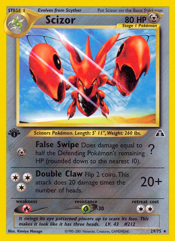 Scizor (29/75) [Neo Discovery 1st Edition] | Cracking-Singles