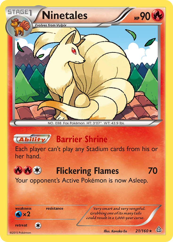 Ninetales (21/160) [XY: Primal Clash] | Cracking-Singles