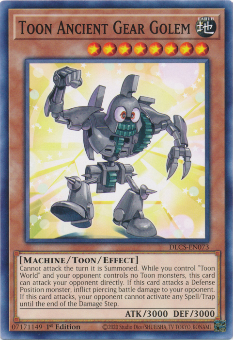 Toon Ancient Gear Golem [DLCS-EN073] Common | Cracking-Singles