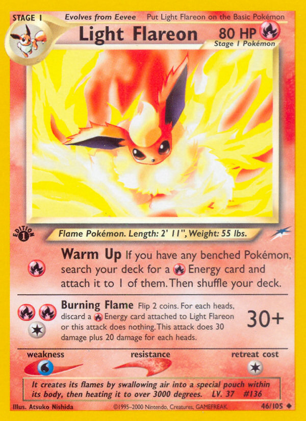 Light Flareon (46/105) [Neo Destiny 1st Edition] | Cracking-Singles