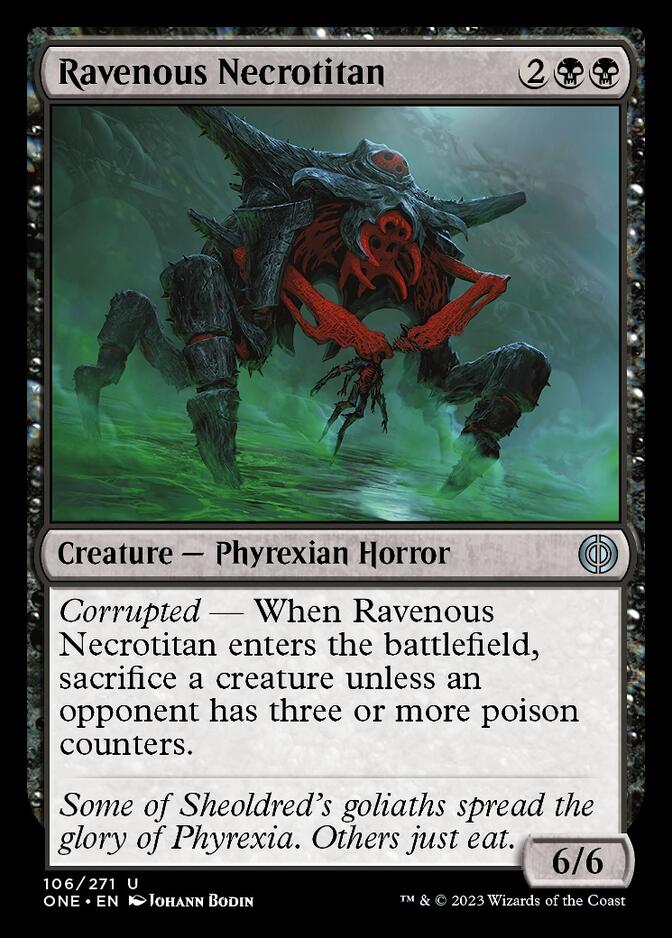 Ravenous Necrotitan [Phyrexia: All Will Be One] | Cracking-Singles