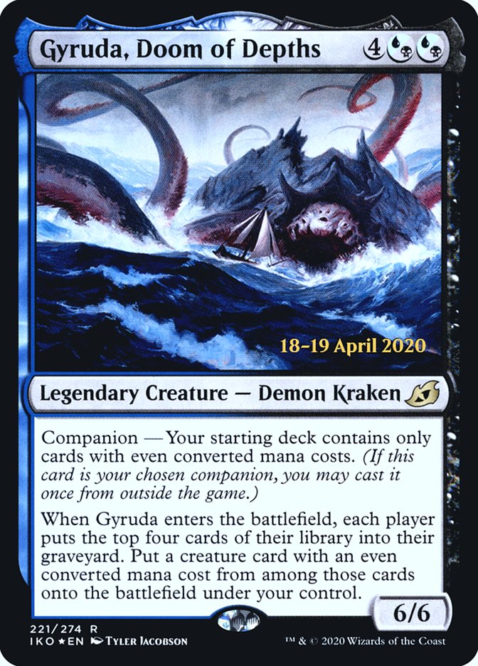 Gyruda, Doom of Depths  [Ikoria: Lair of Behemoths Prerelease Promos] | Cracking-Singles