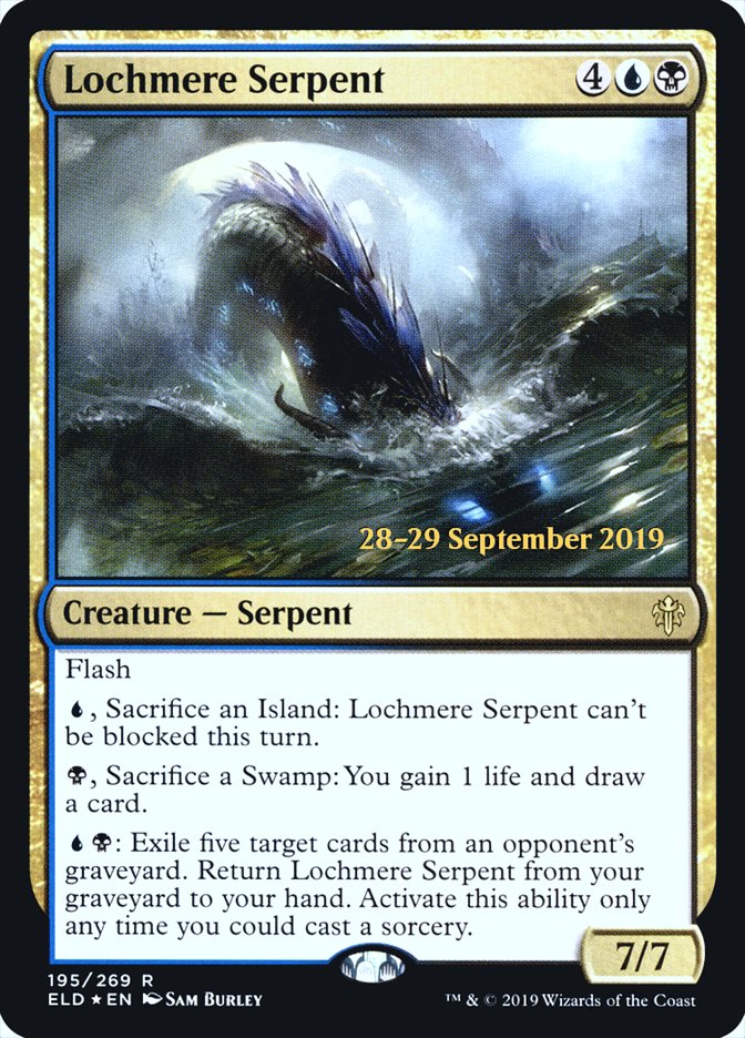 Lochmere Serpent  [Throne of Eldraine Prerelease Promos] | Cracking-Singles