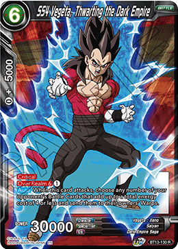 SS4 Vegeta, Thwarting the Dark Empire (Rare) [BT13-130] | Cracking-Singles