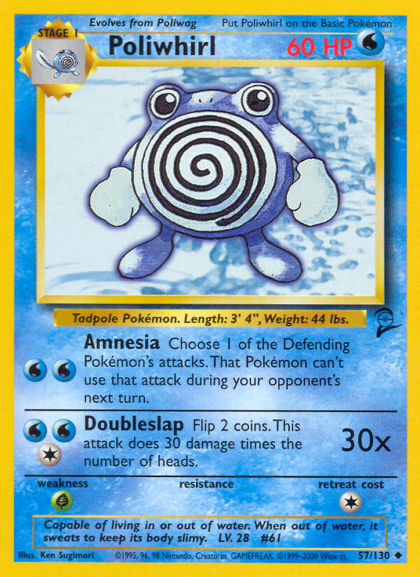 Poliwhirl (57/130) [Base Set 2] | Cracking-Singles