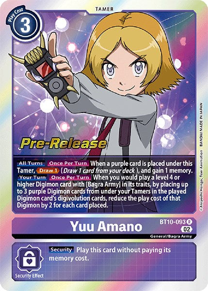 Yuu Amano [BT10-093] [Xros Encounter Pre-Release Cards] | Cracking-Singles