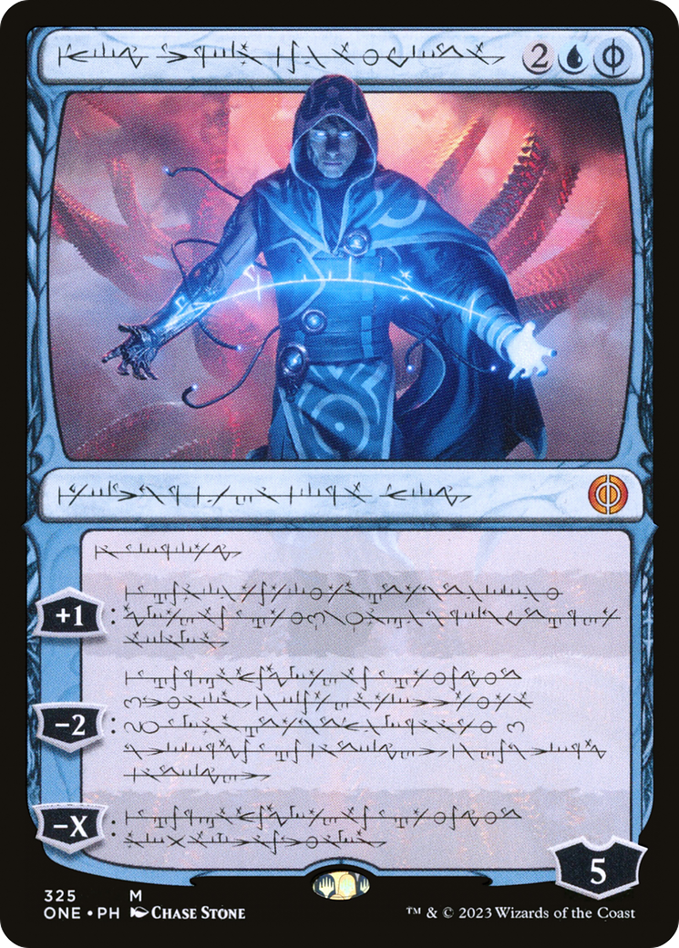 Jace, the Perfected Mind (Phyrexian) [Phyrexia: All Will Be One] | Cracking-Singles