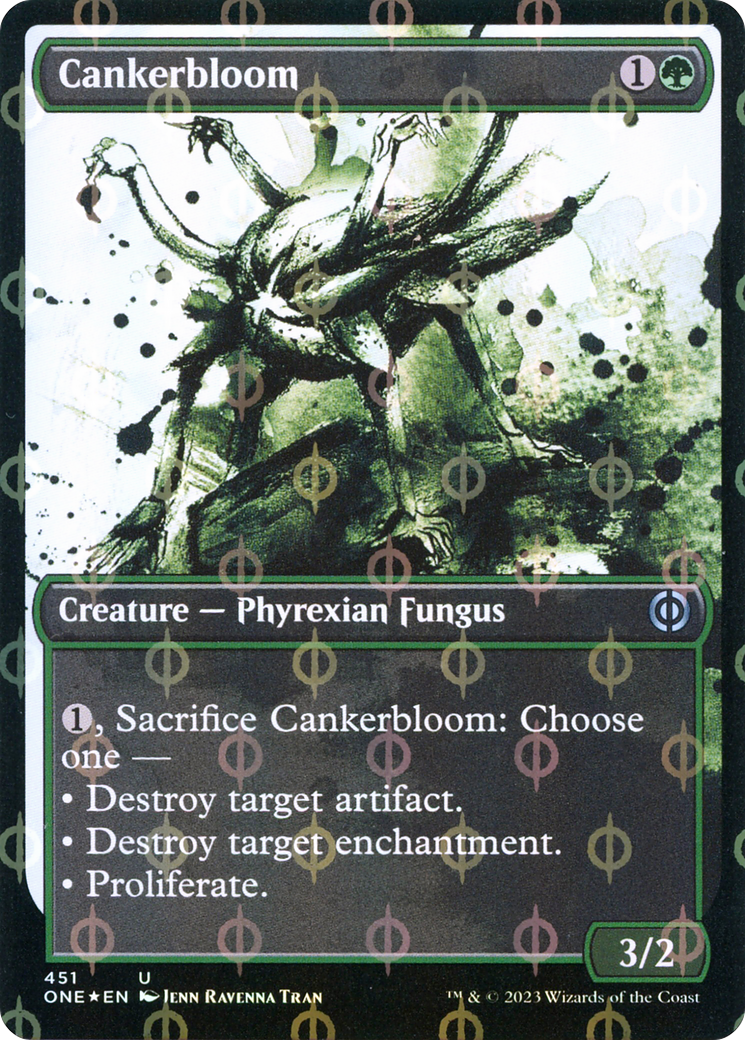 Cankerbloom (Showcase Ichor Step-and-Compleat Foil) [Phyrexia: All Will Be One] | Cracking-Singles