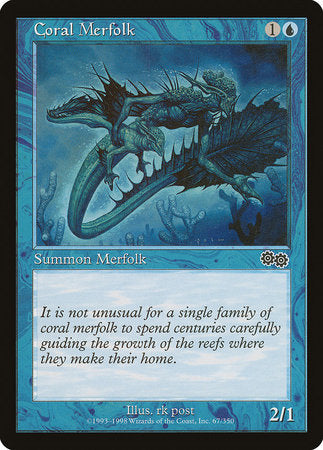 Coral Merfolk [Urza's Saga] | Cracking-Singles