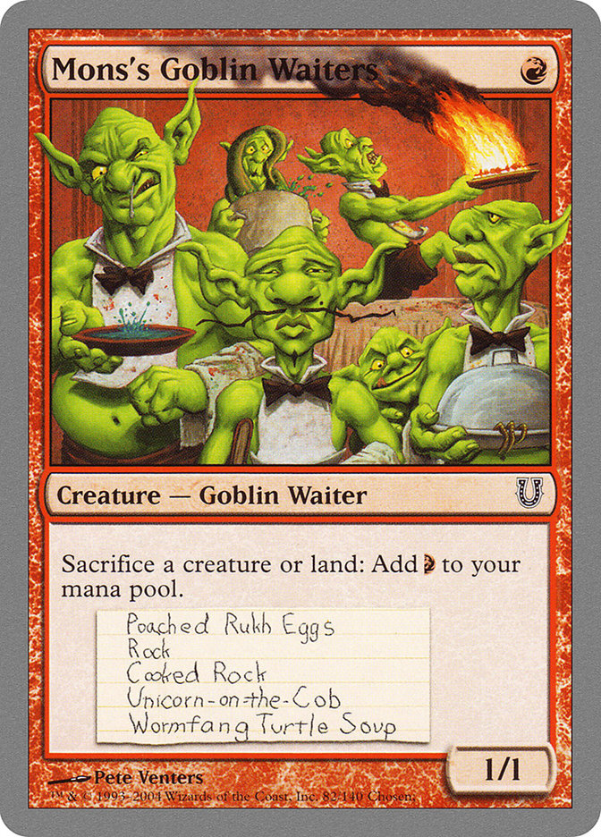 Mons's Goblin Waiters [Unhinged] | Cracking-Singles