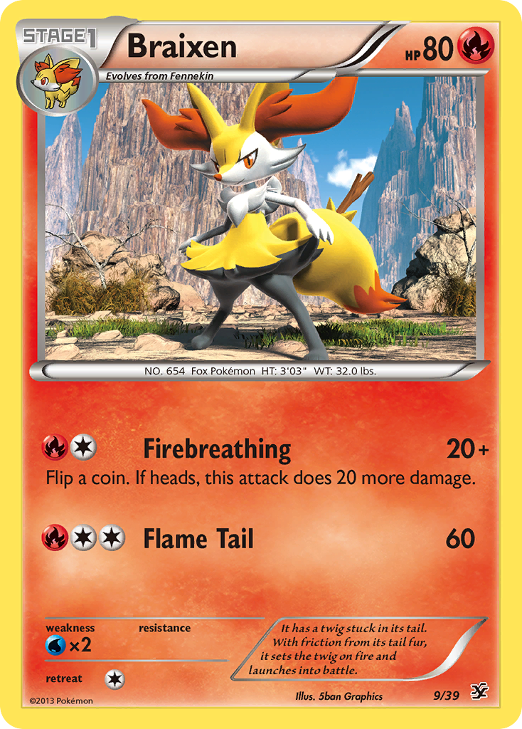 Braixen (9/39) [XY: Kalos Starter Set] | Cracking-Singles