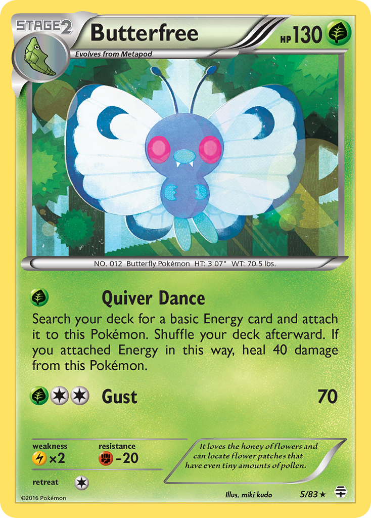 Butterfree (5/83) [XY: Generations] | Cracking-Singles